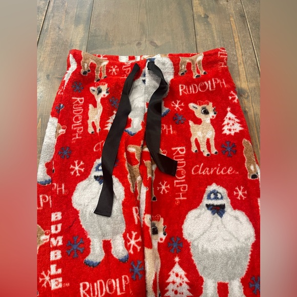 SOLD ✅ Rudolph The Red Nosed Reindeer Women Holiday Christmas Pajama Pants S 4-6 - Picture 4 of 7